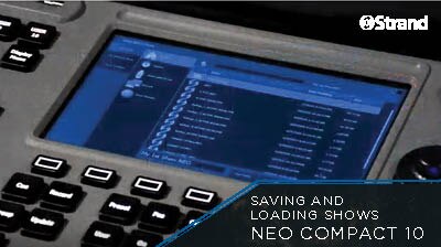 NEO COMPACT 10 Saving and Loading Shows