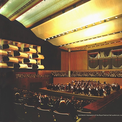 ROYAL FESTIVAL HALL Auditorium, London, Rendering by Allies and Morrison 2005